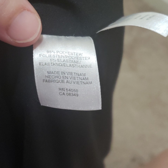 Anne Klein 10 stone adorned scoopneck with cascading gathered drape stretchy - Picture 4 of 9